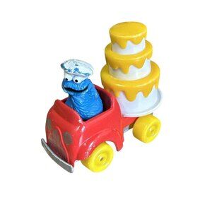 Vintage Sesame Street Cookie Monster Cake Vehicle Playskool 1982